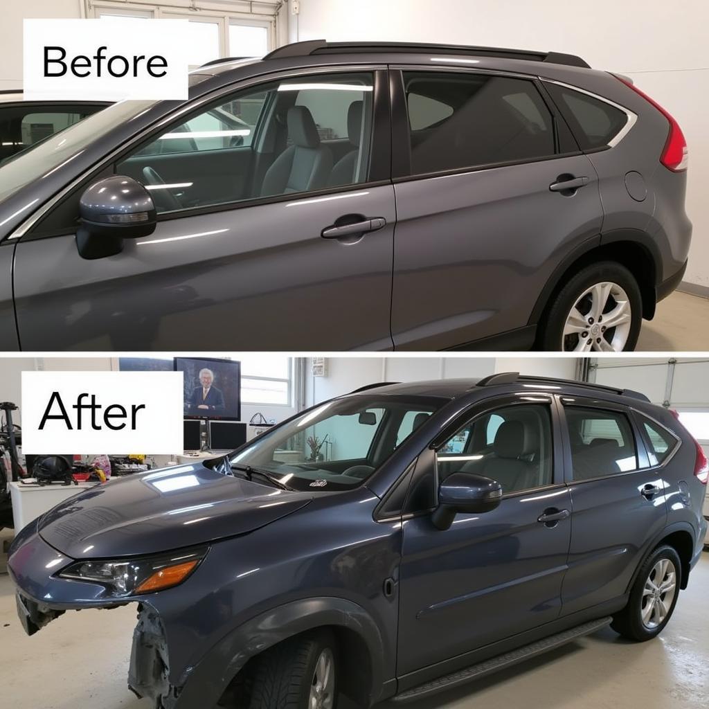 Car Body After Tear Repair