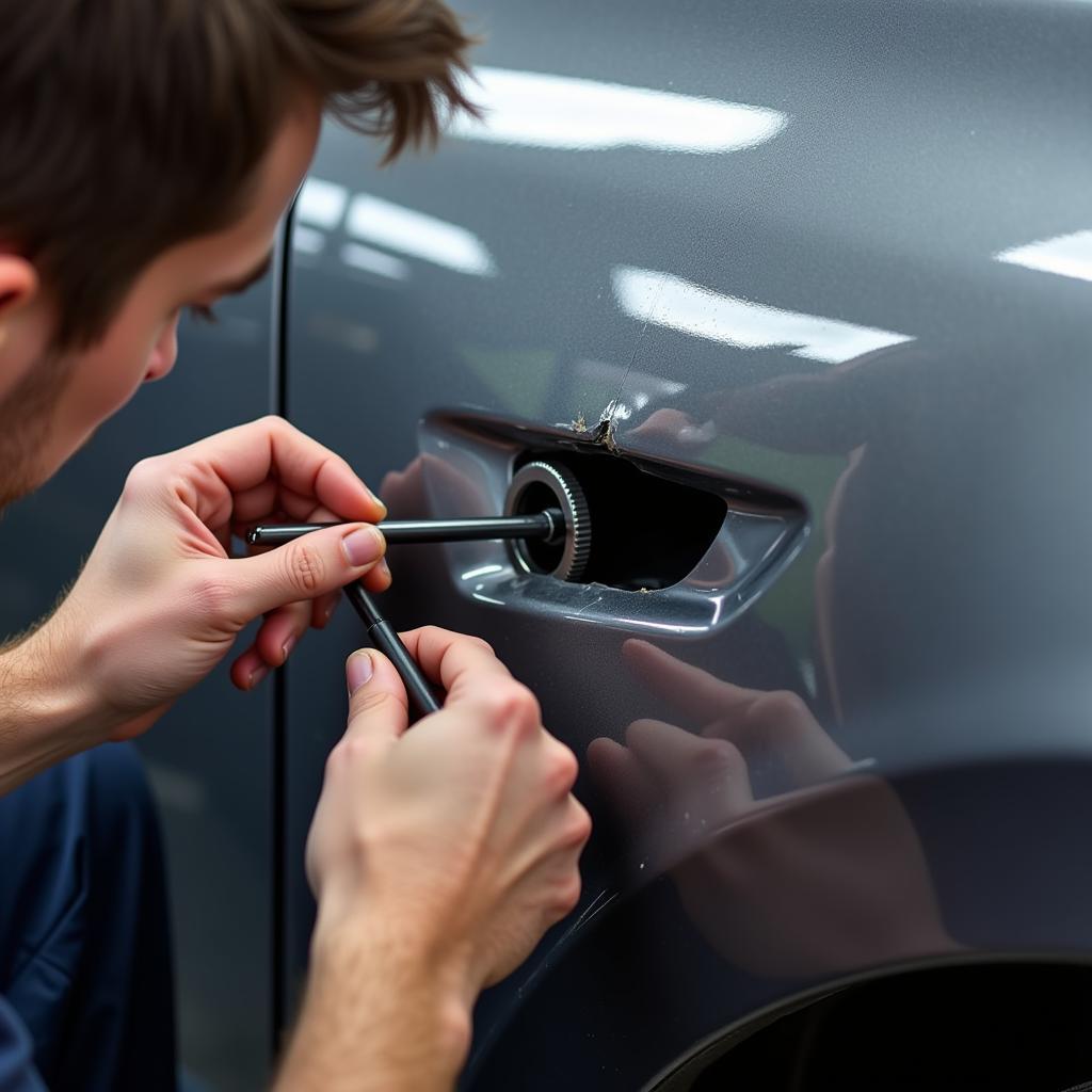 Assessing car bodywork damage in Yeovil