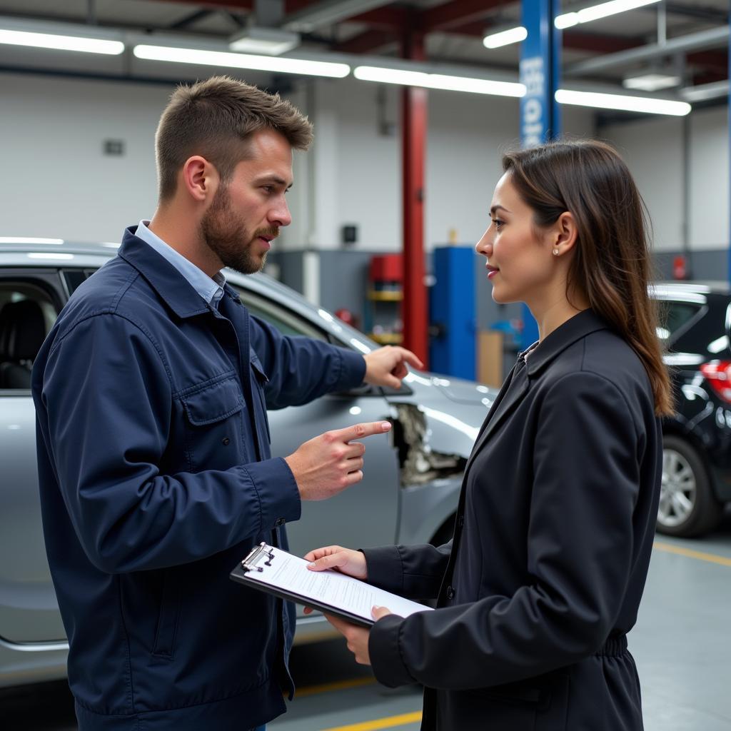 Car bodywork repair cost estimate in Glasgow