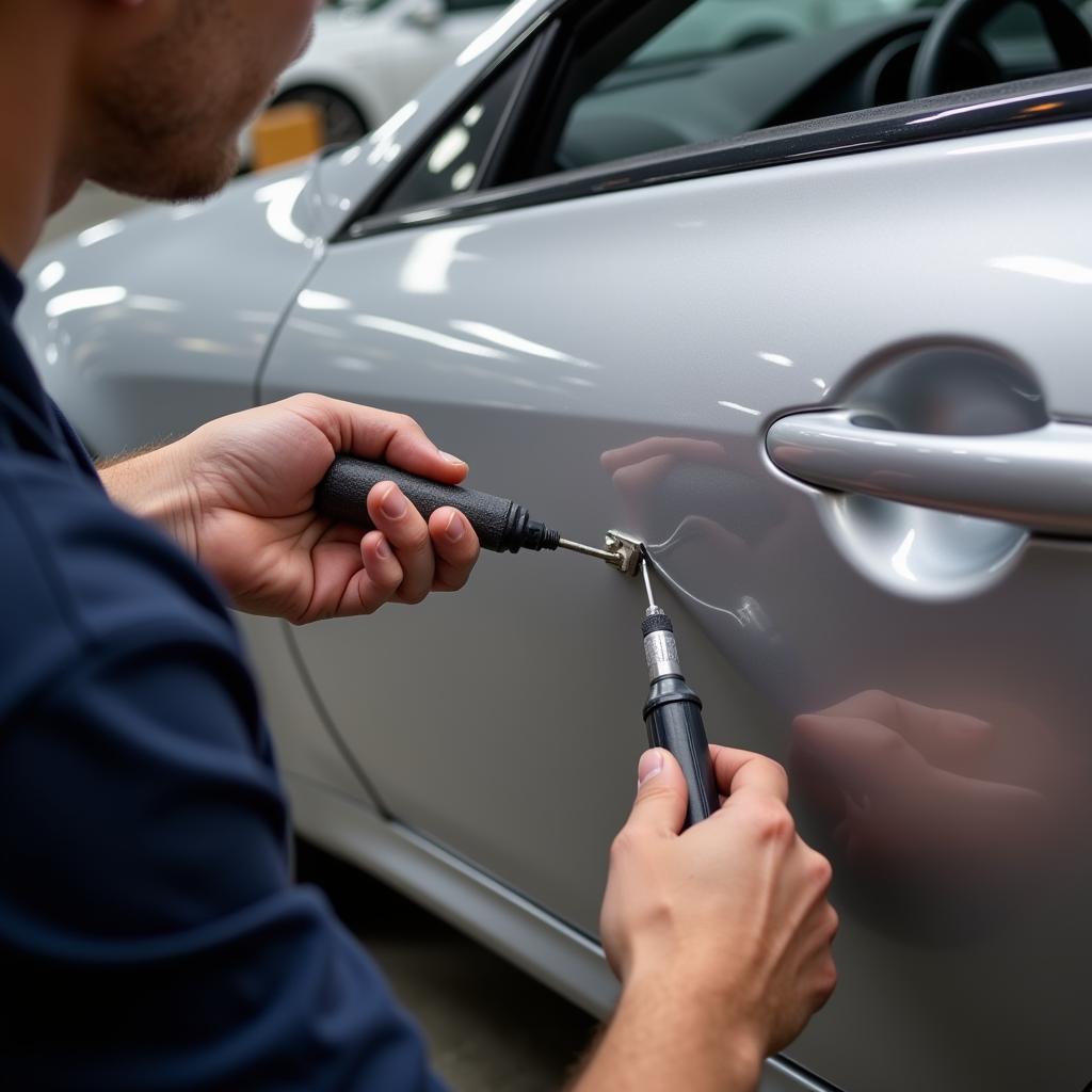 Paintless Dent Removal Process