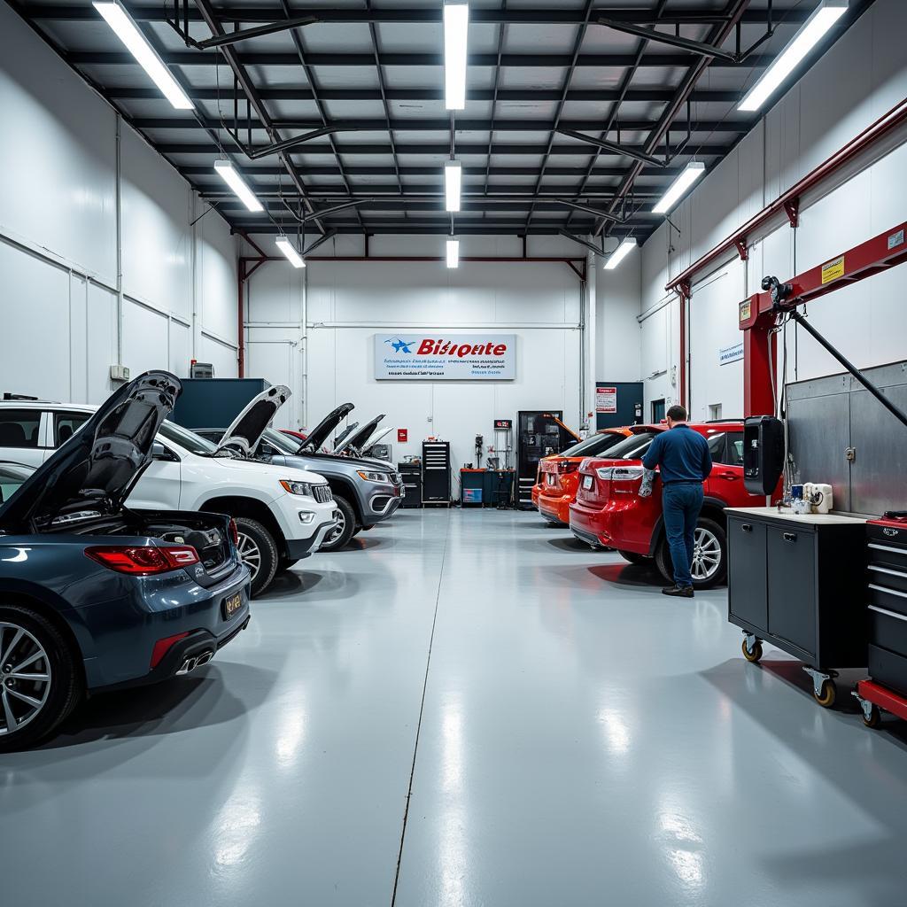 Modern Car Bodywork Repair Shop in Ibstone