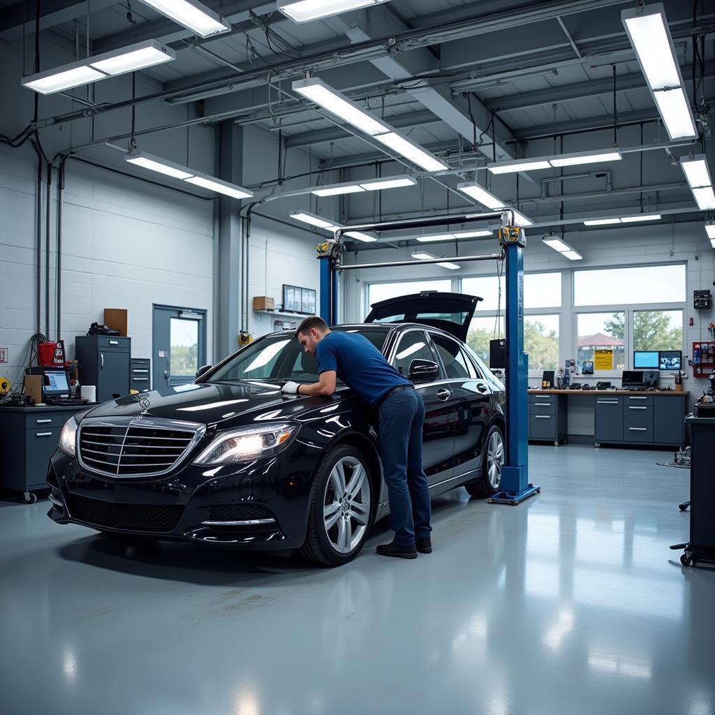 Modern Car Bodywork Repair Shop Near Oldfield Road, Hampton