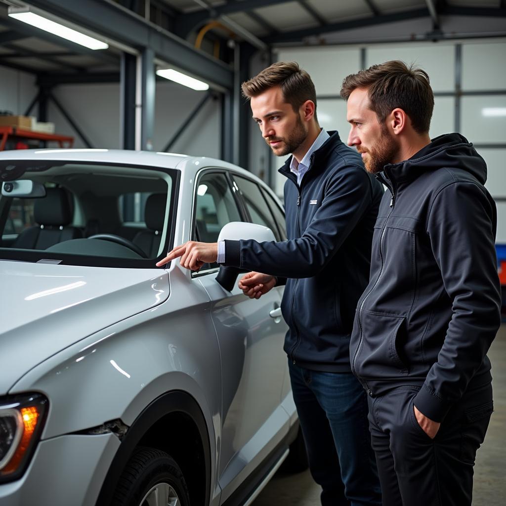 Getting a Car Bodywork Repair Quote in Whitstable