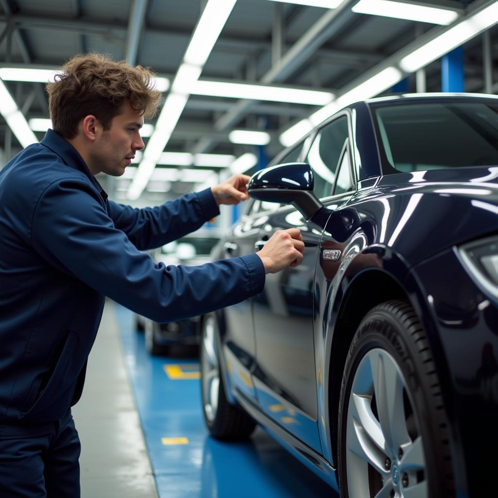 Car Bodywork Repair in Worthing: Final Inspection of Repaired Vehicle