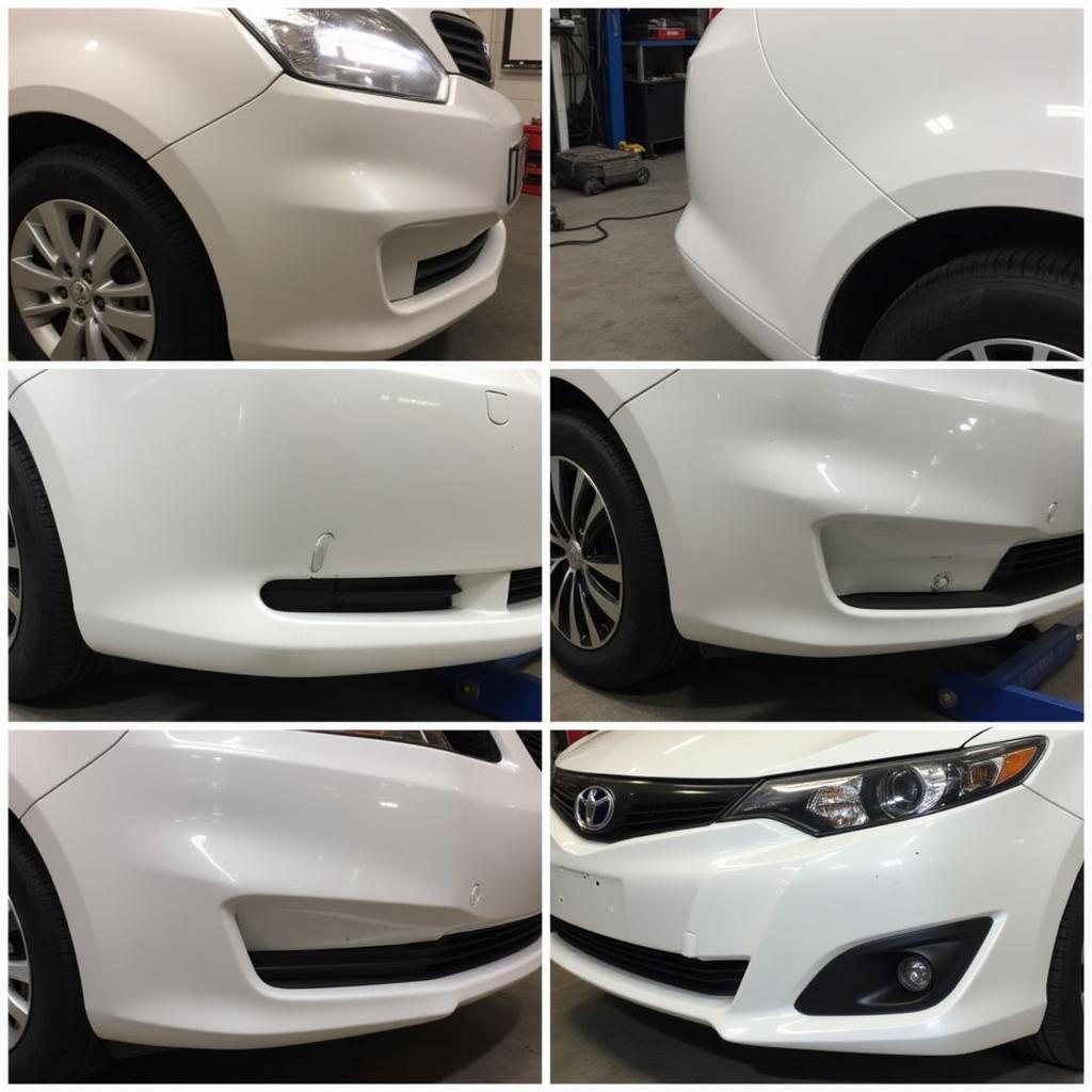 Car Bumper Dent Repair Process in Leigh