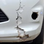 Assessing Car Bumper Hole Damage