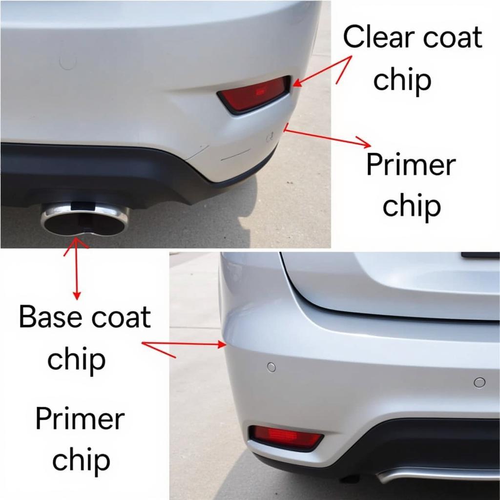 Types of Car Bumper Paint Chips