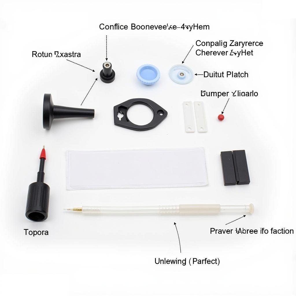 Car Bumper Plastic Repair Kit Contents