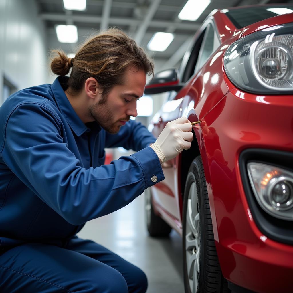 Car Bumper Repair Paint Color Matching