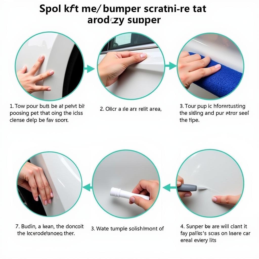 Applying Car Bumper Scratch Repair Kit - Step-by-step