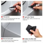 Applying Car Bumper Scratch Repair Pen Correctly