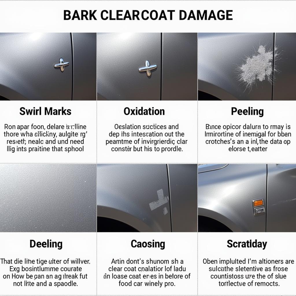 Types of Car Clear Coat Damage