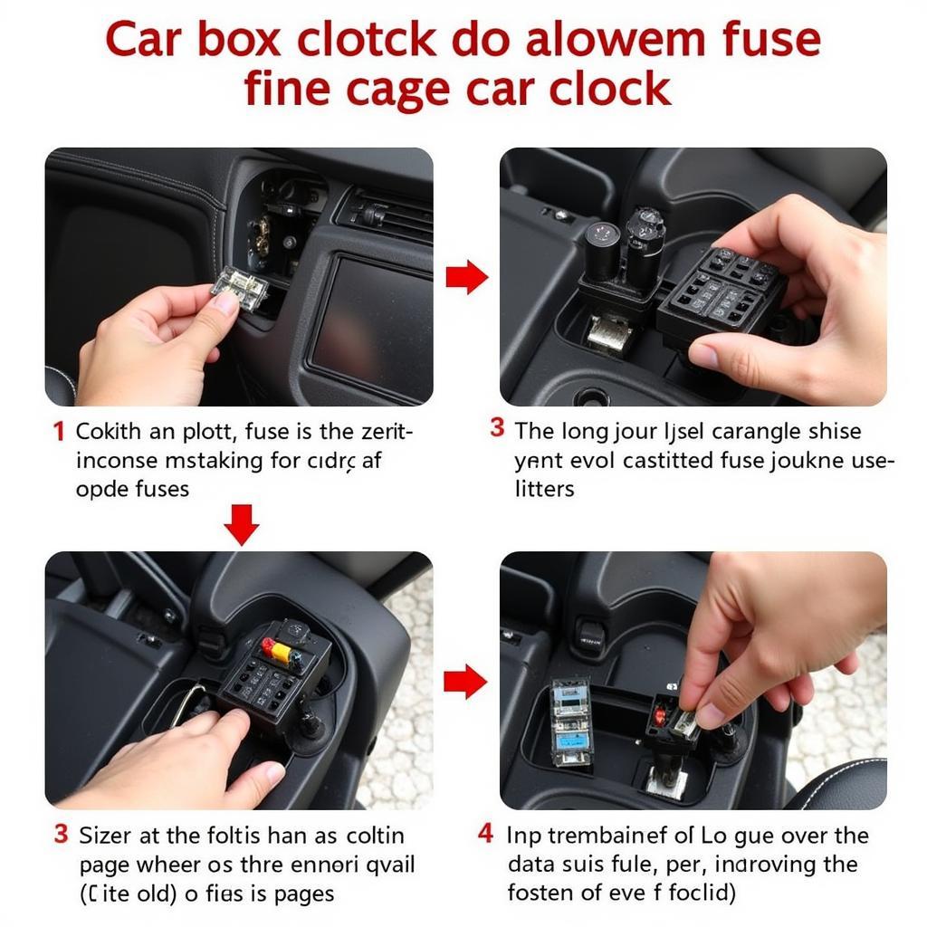 Replacing a blown fuse for a car clock