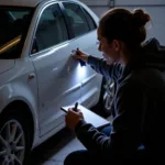 Assessing car dent damage in Grimsby