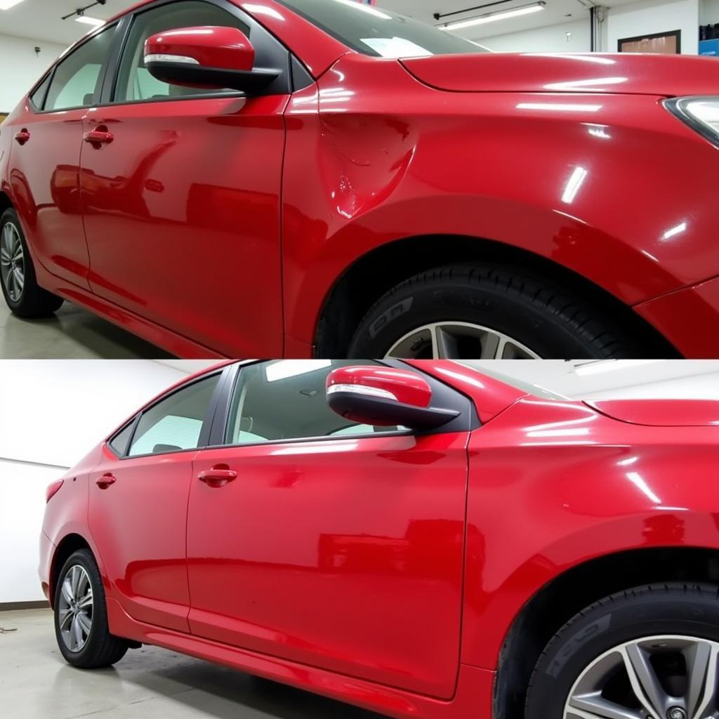 Car Dent Repair Hyderabad Before and After