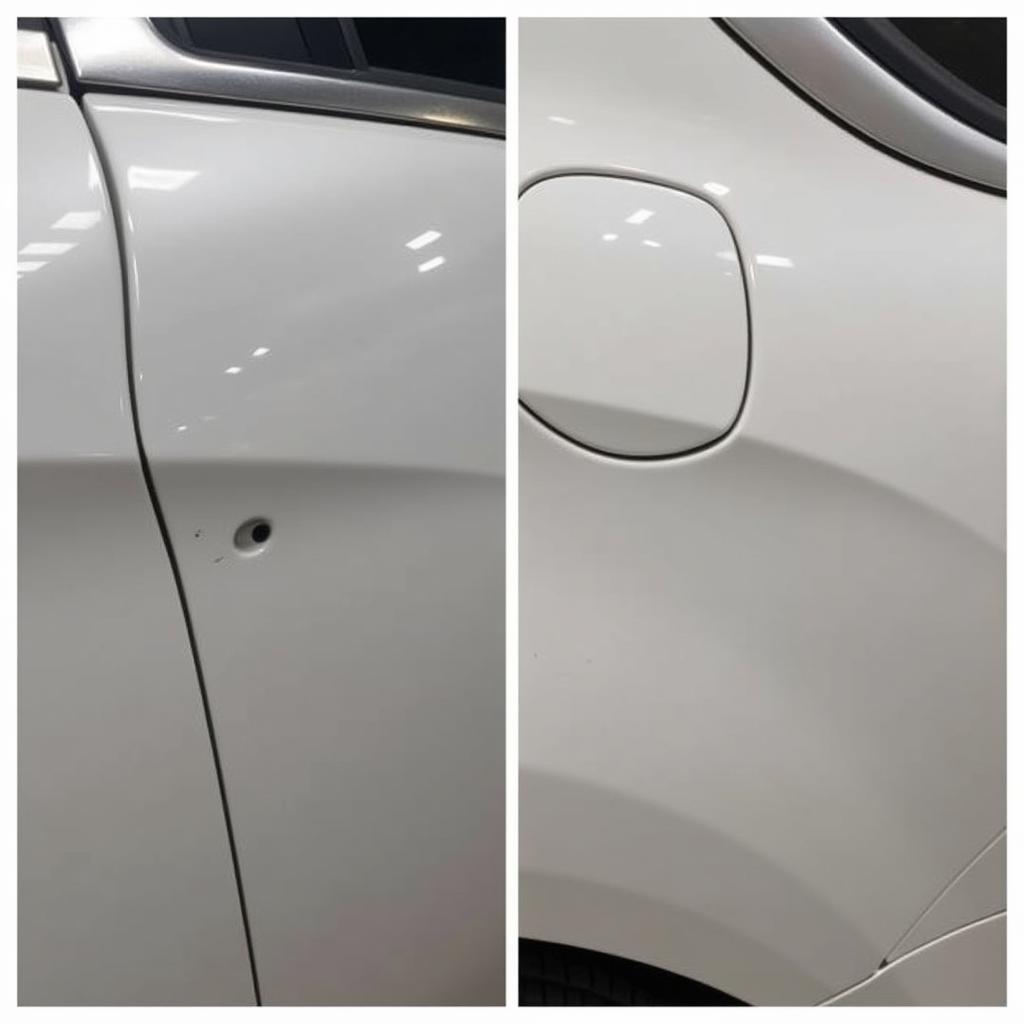 Before and After Car Dent Repair in Loughborough