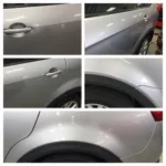 Step-by-step car dent repair process in Eastchurch.