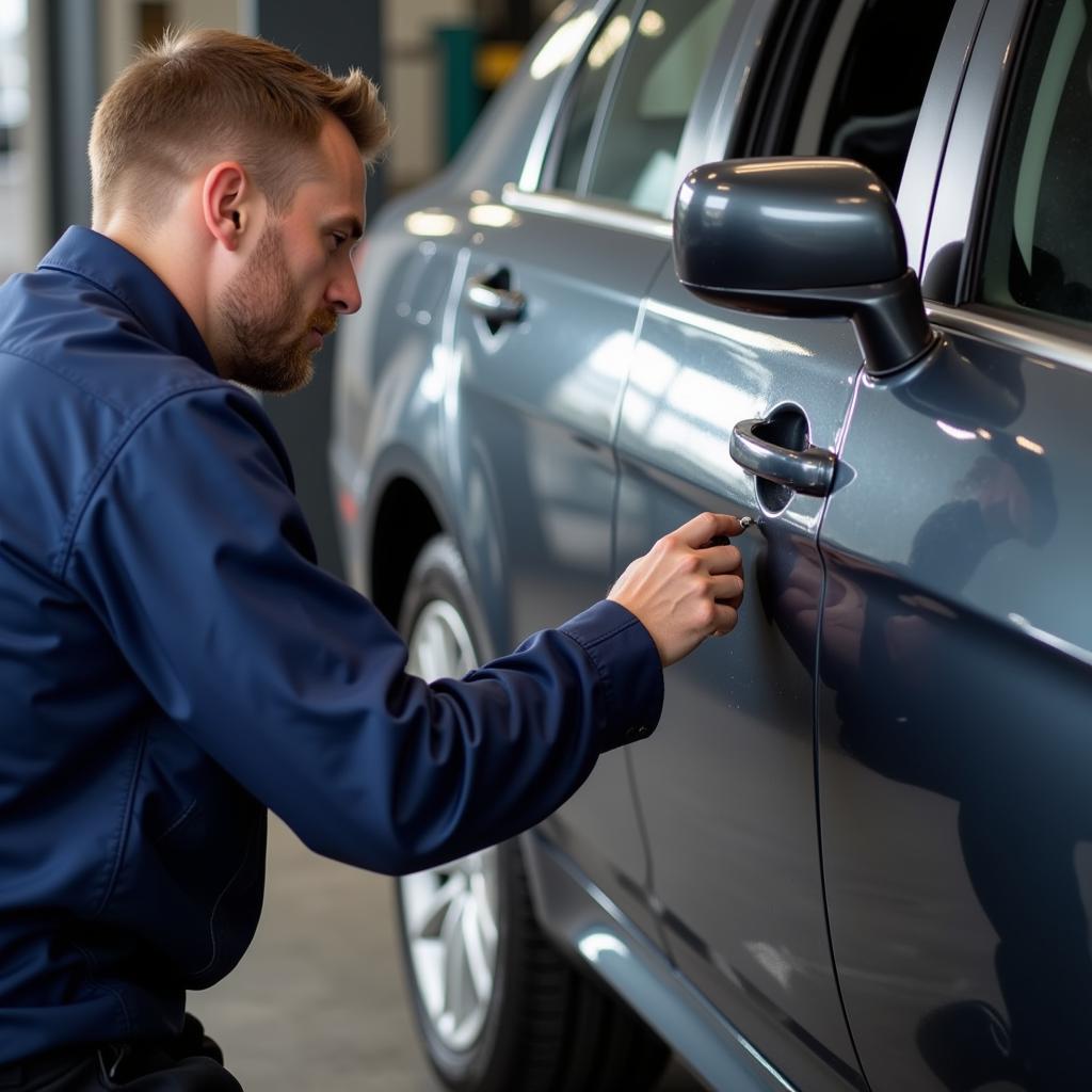 Car Dent Repair Process Near West St Glasgow