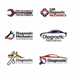 Car Diagnostic Mechanic Logo Design Ideas