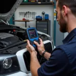 Car Diagnostic Service in Progress