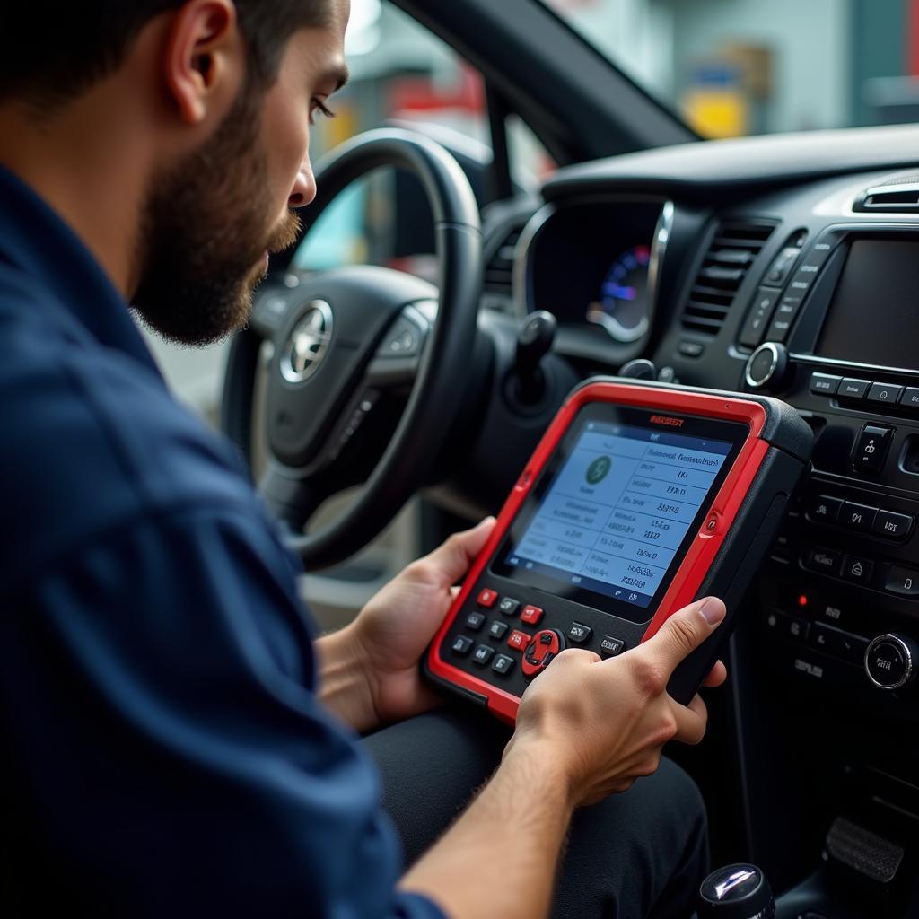 Car Diagnostic Tool in Action