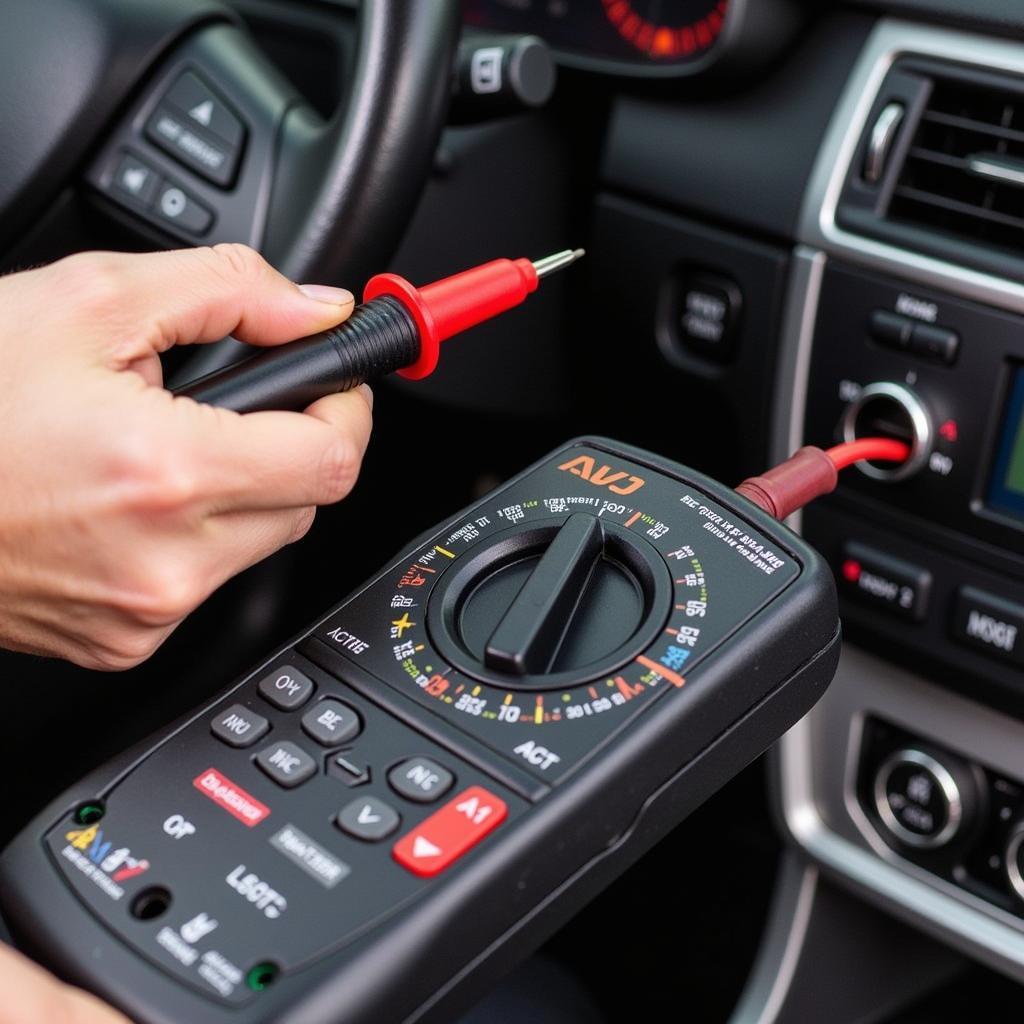 Car Electrical Diagnostic Tools: Multimeter and Diagnostic Scanner