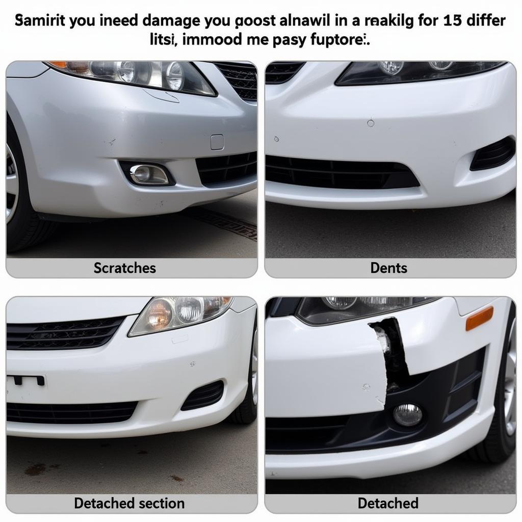 Assessing Car Front Bumper Damage