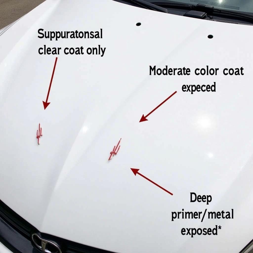 Types of Car Hood Paint Chips