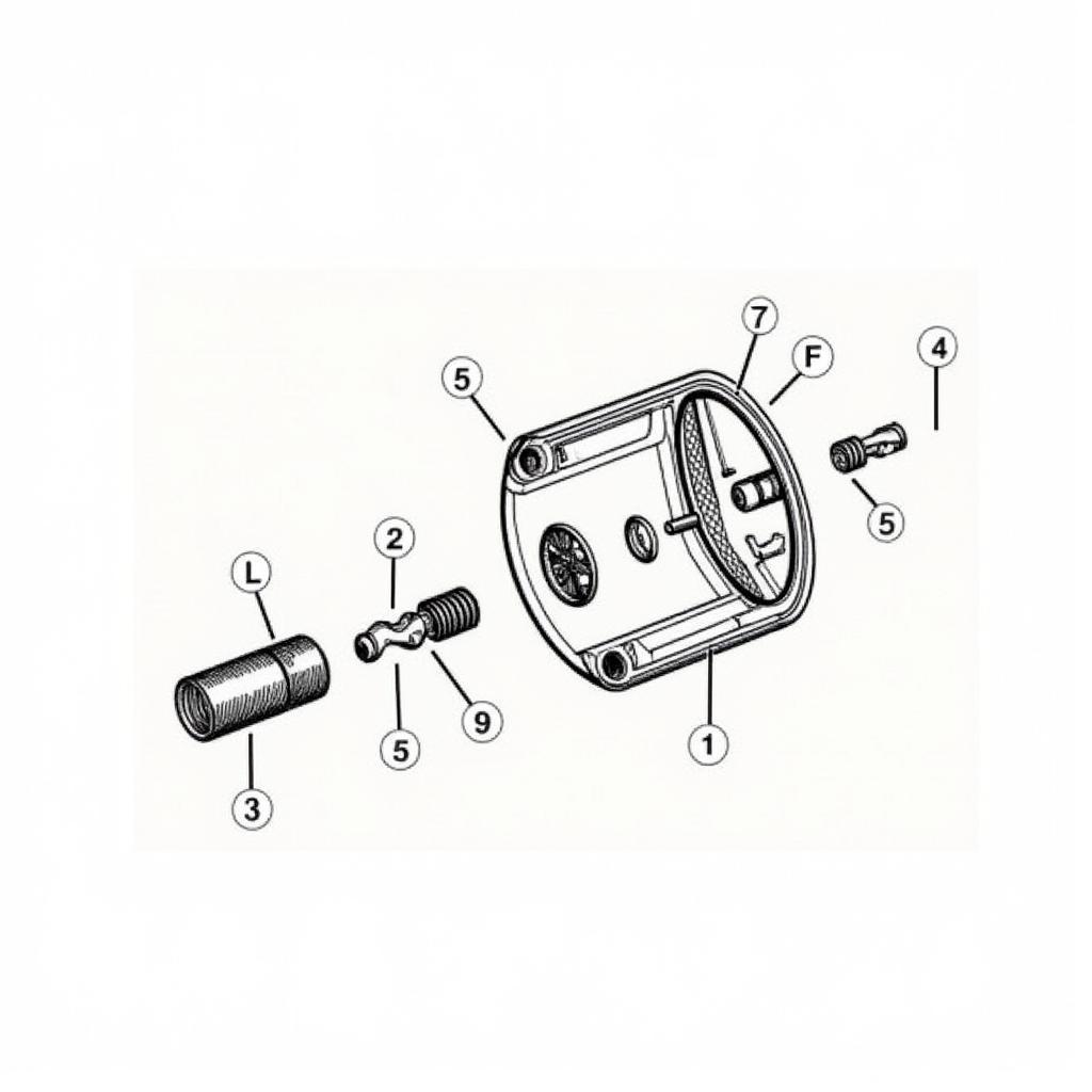 Car Key Cylinder Internal Components