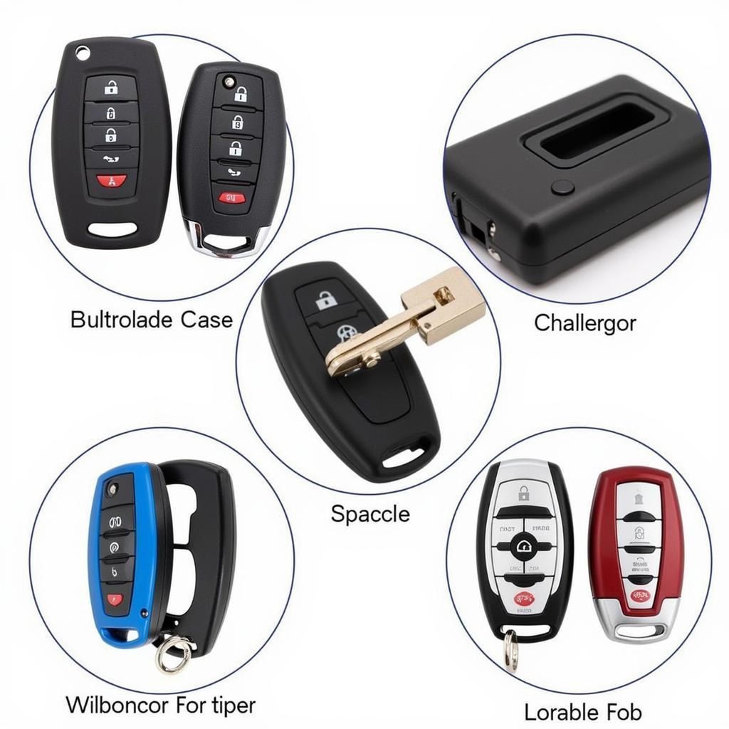 Various Car Key Fob Protective Cases