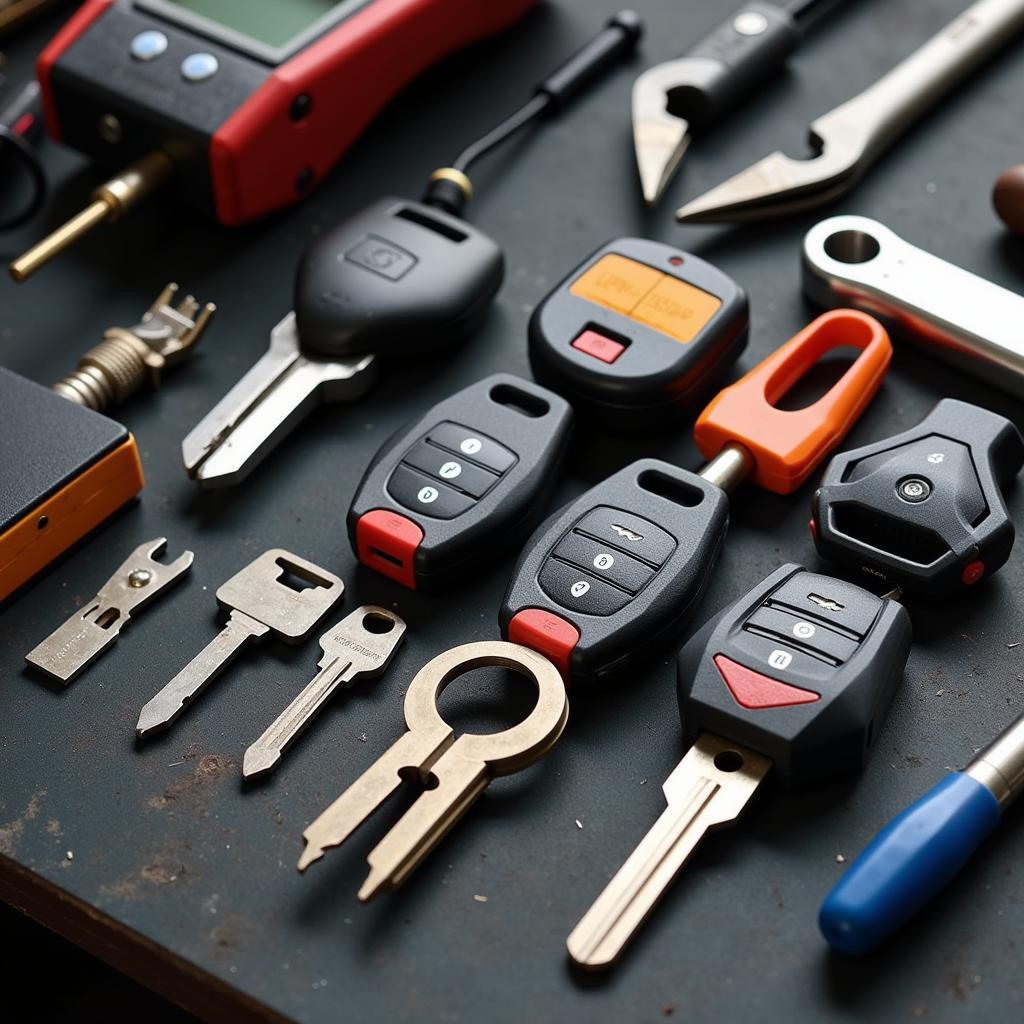 Tools Used for Car Key Repair by Professionals