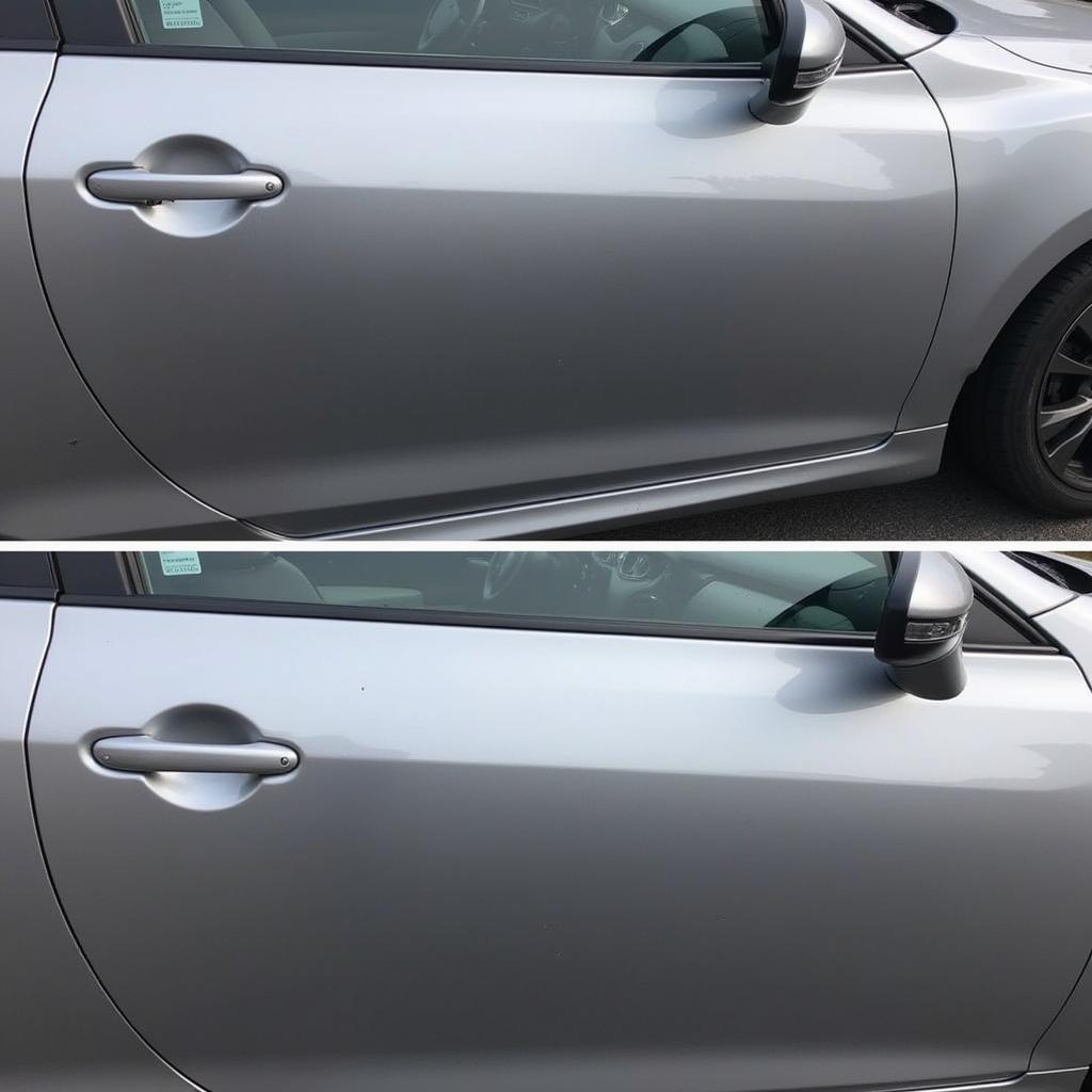 Car Keyed Repair Before & After