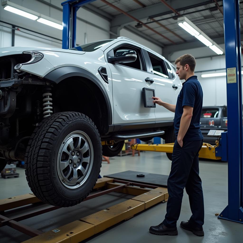 Checking Car Alignment