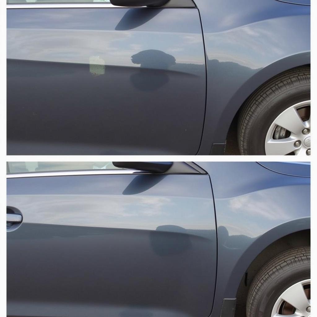 Car Paint Chip Repair Before & After Utah