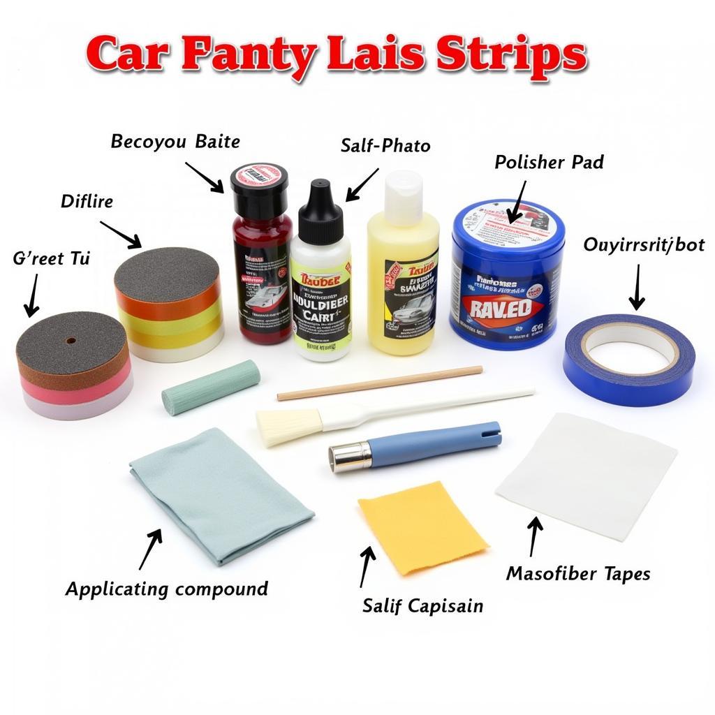 Essential Car Paint Chip Repair Kit Supplies