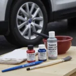 Car paint chip repair kit from Halfords