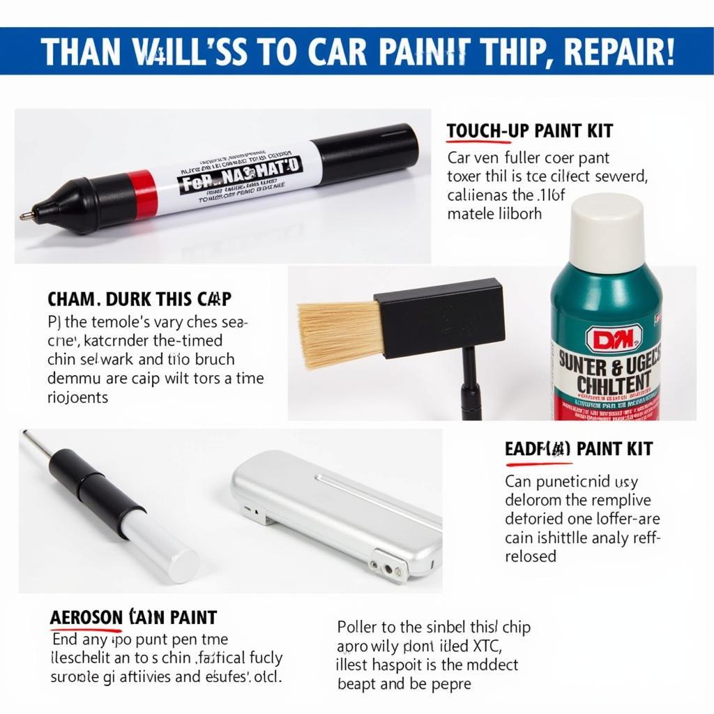 Types of Car Paint Chip Repair Kits