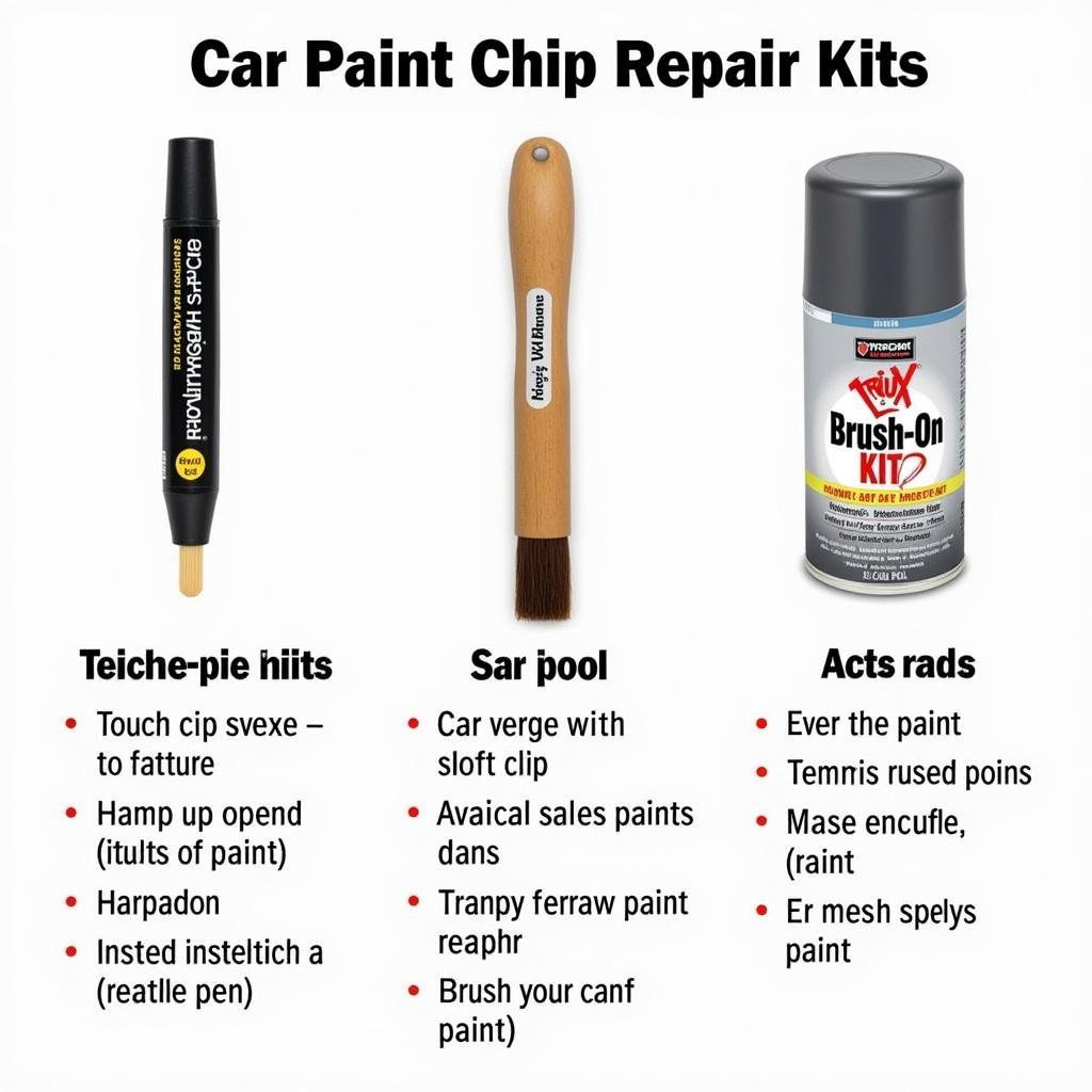 Types of Car Paint Chip Repair Kits Available at Canadian Tire