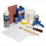 Car paint chip repair tools kit