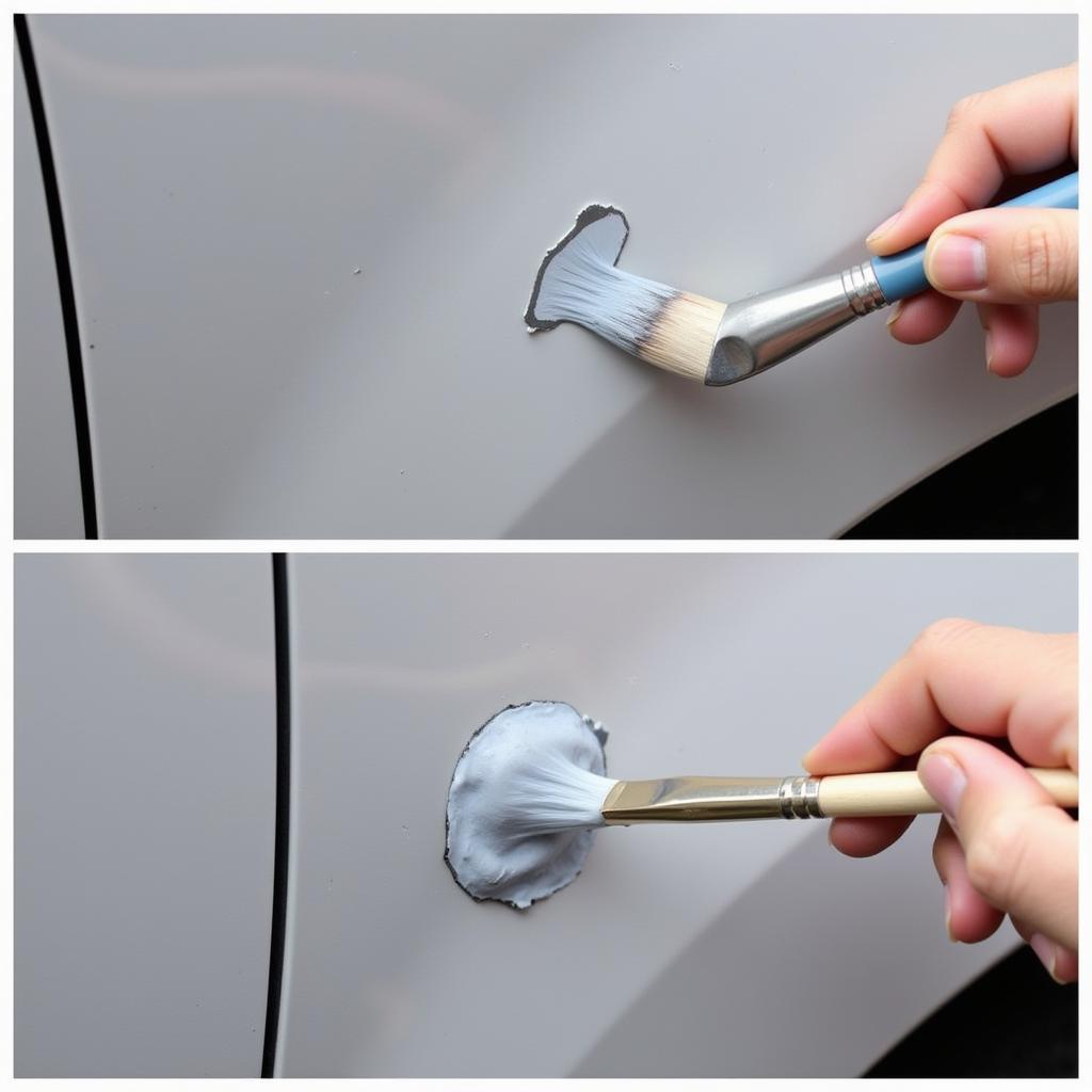 Car Paint Chip Repair Touch Up Process