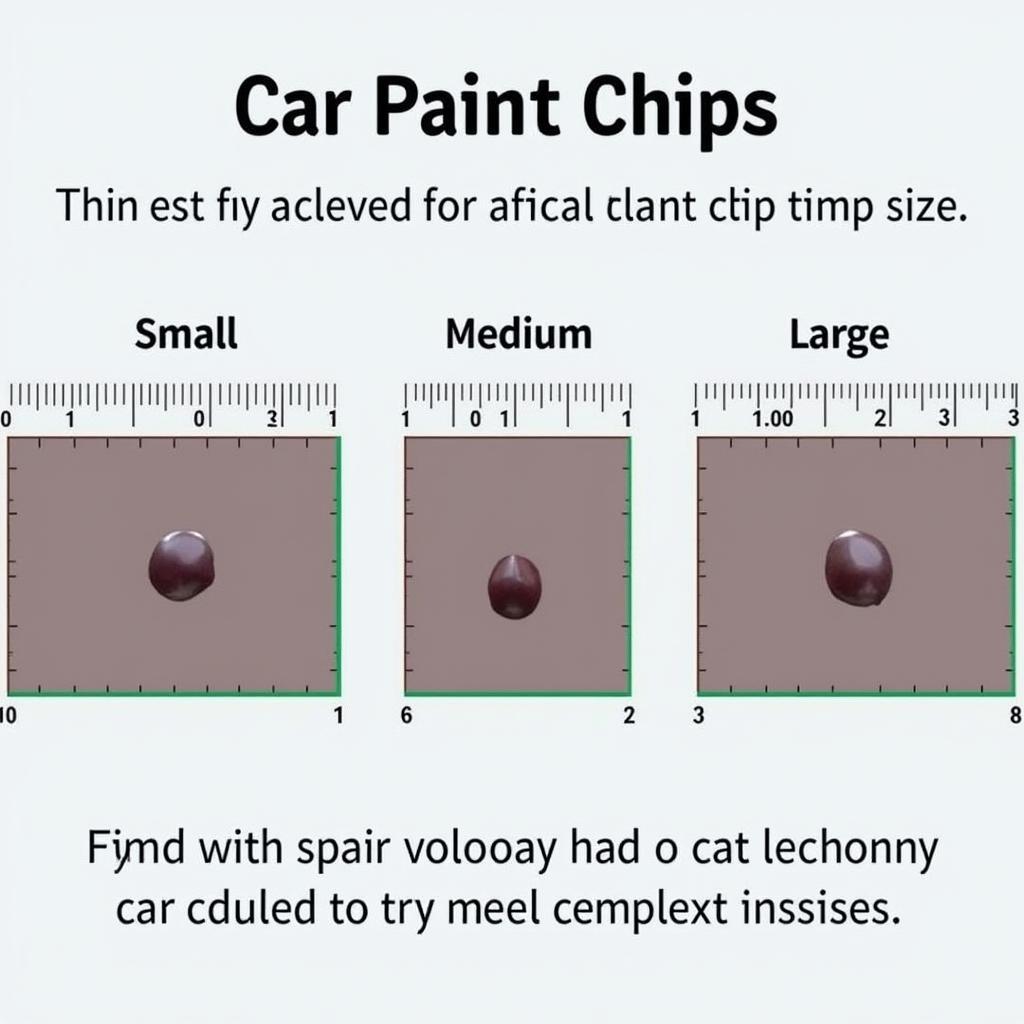 Car Paint Chip Size Comparison: Small, Medium, and Large