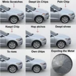 Car Paint Chip Sizes and Depth Affecting Repair Costs