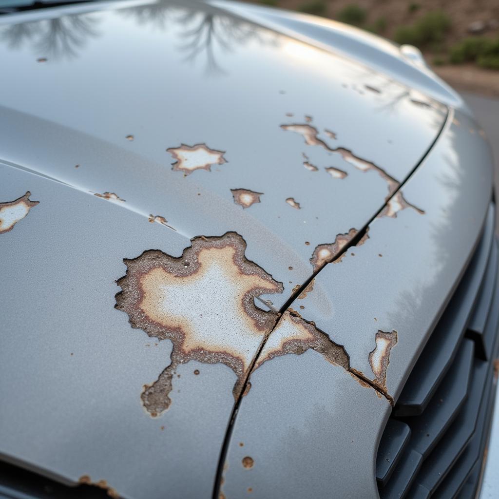 Car Paint Chipping from Road Debris