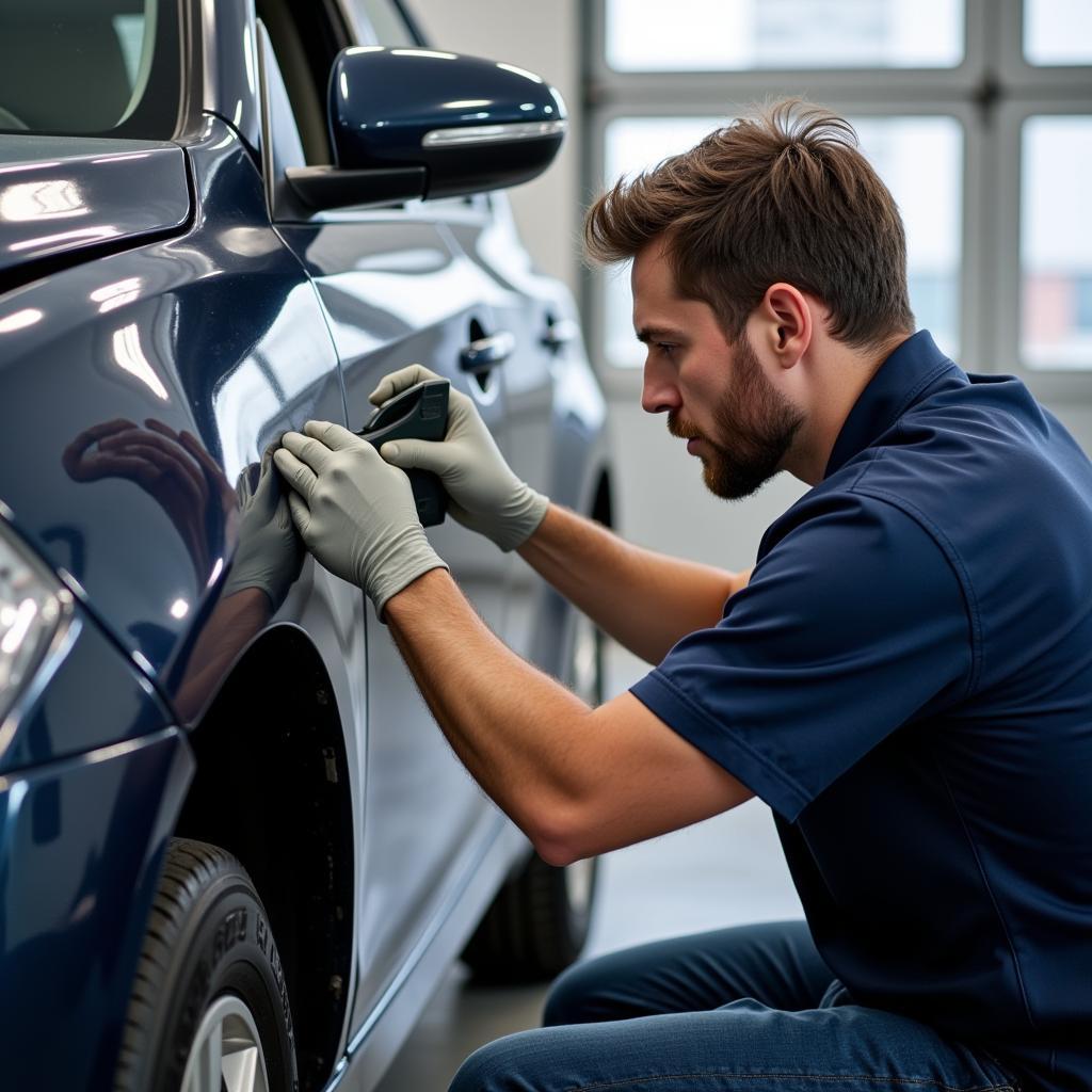 Assessing Car Paint Collision Damage