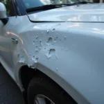 Car paint damage affecting resale value