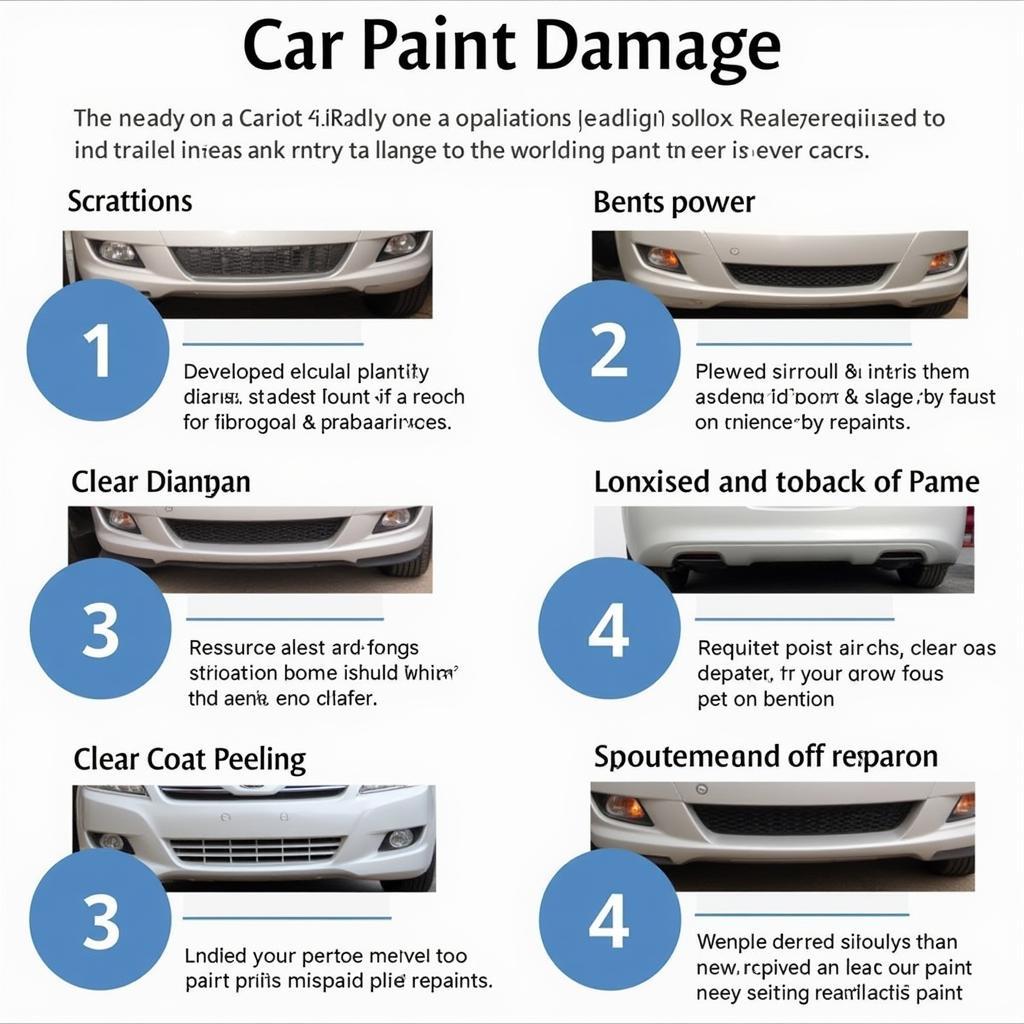 Different types of car paint damage that may require repair in Cherry Hill, NJ