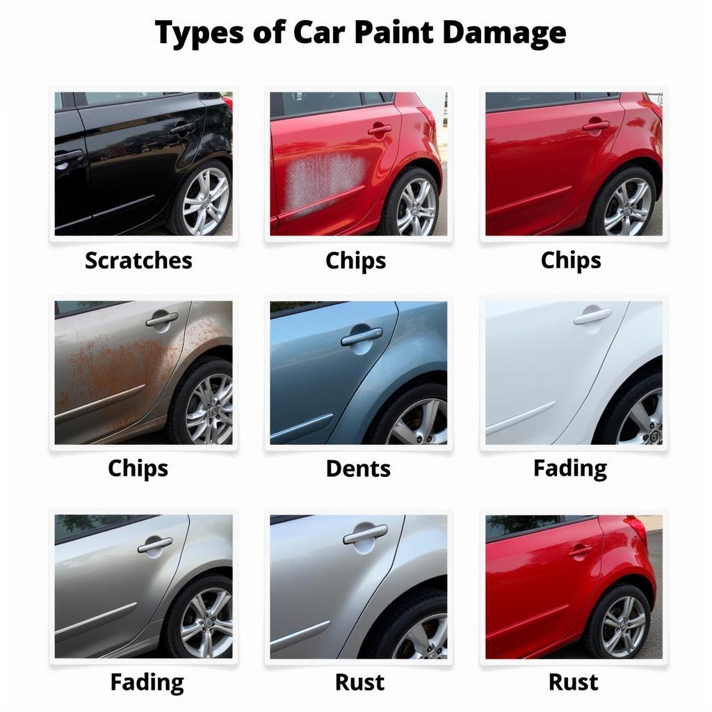 Types of Car Paint Damage in Chester