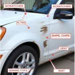 Types of Car Paint Damage in Hayes