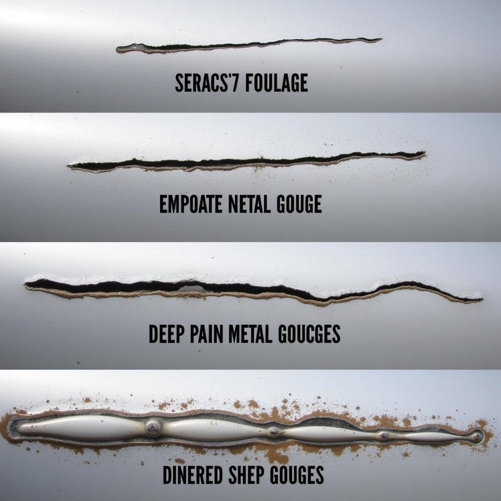 Car Paint Gouge Depth Comparison