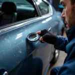 Inspecting Car Paint for Damage